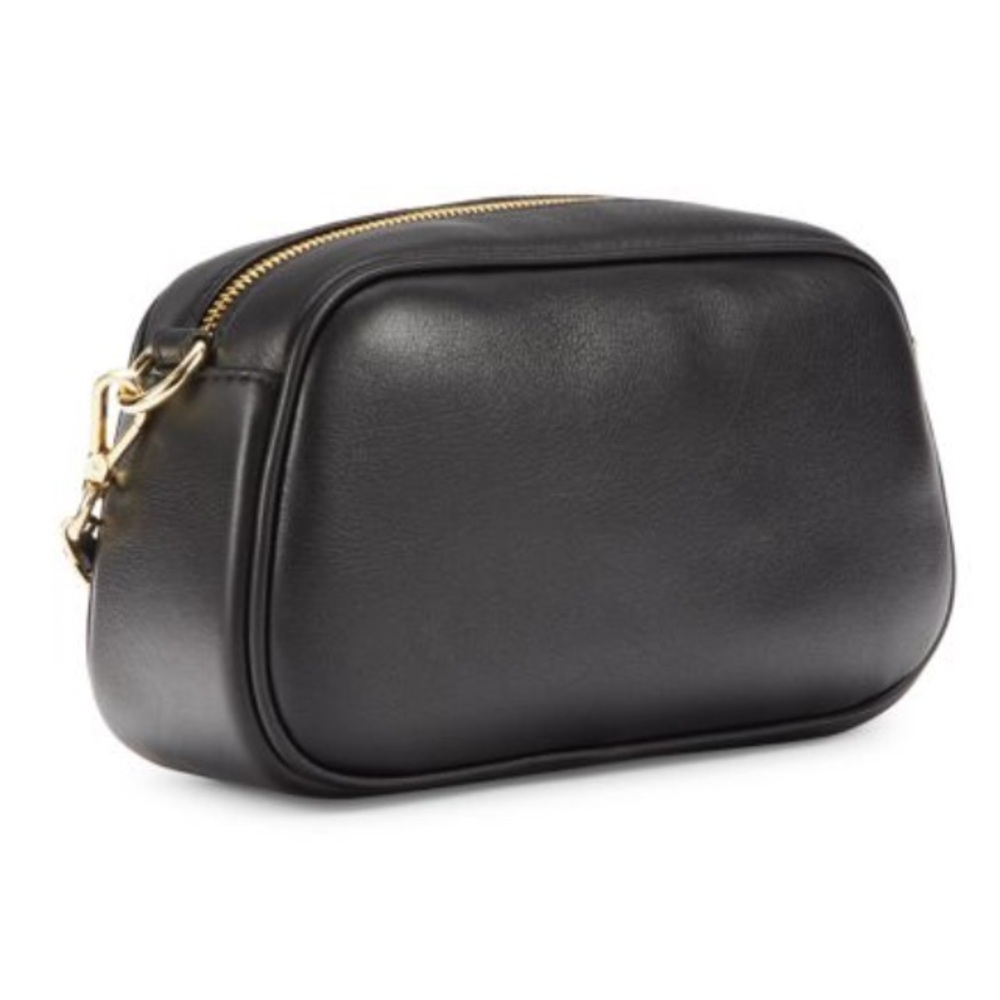 VALENTINO BY MARIO VALENTINO Bella Leather Camera Crossbody Bag black w/ rivets - Picture 3 of 12